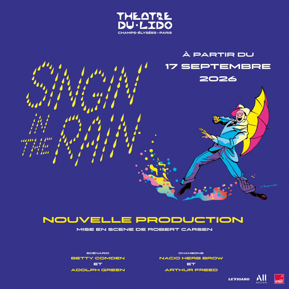 Affiche de Singin’ in the Rain au Lido 2 Paris
